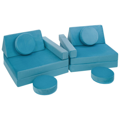 Canapé modulaire multifonctionnel de blocs en mousse pour les enfants 